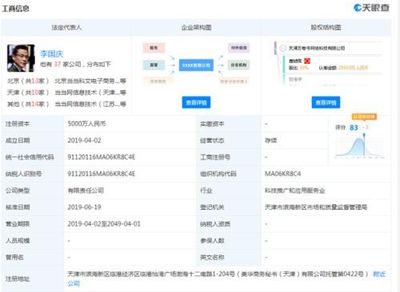 李國(guó)慶僅在早晚讀書主體公司占股1% 為最小股東